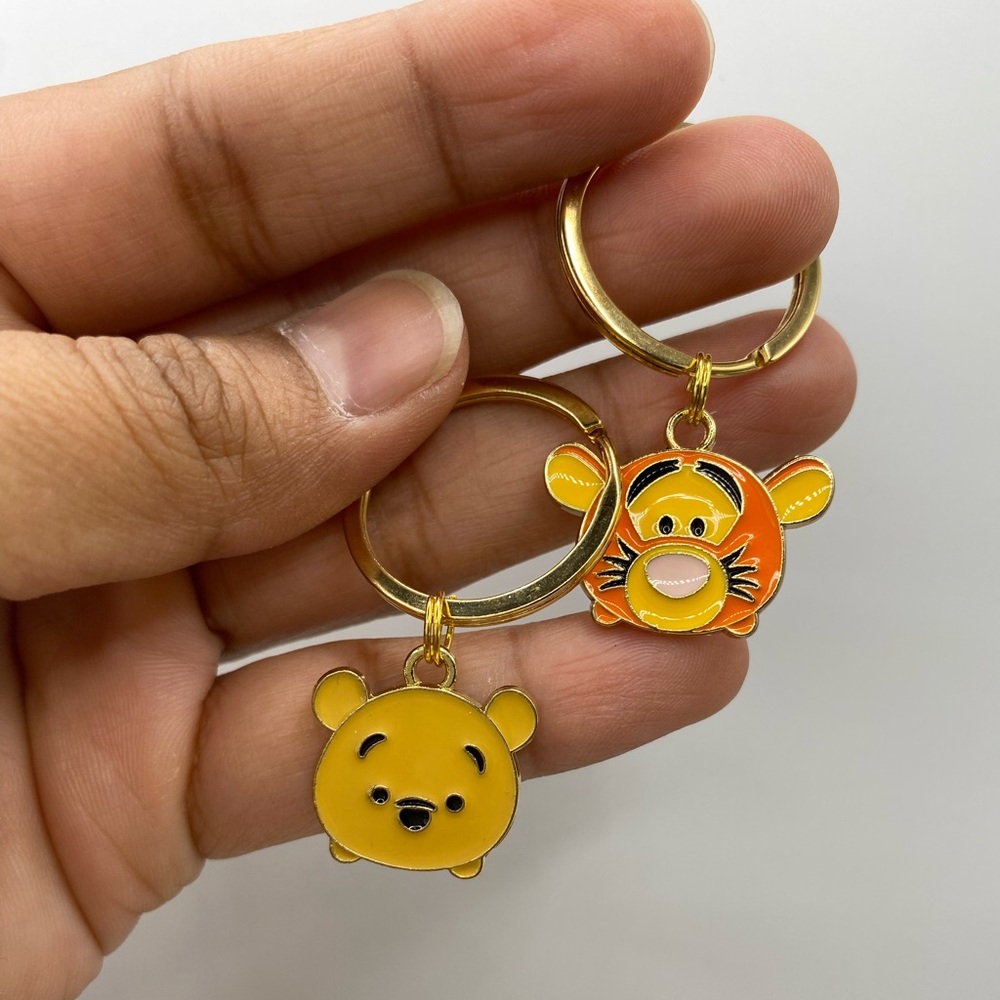 Handmade Winnie the Pooh and Tigger Tsum Tsum Keychain Set - Picture 2 of 3